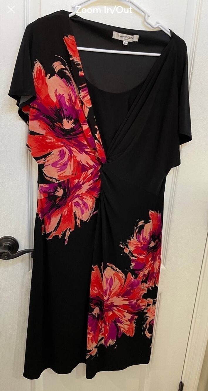 Evan-Picone floral dress Sz 16